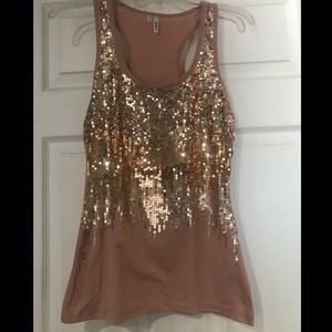 Sequin Flirty Tank